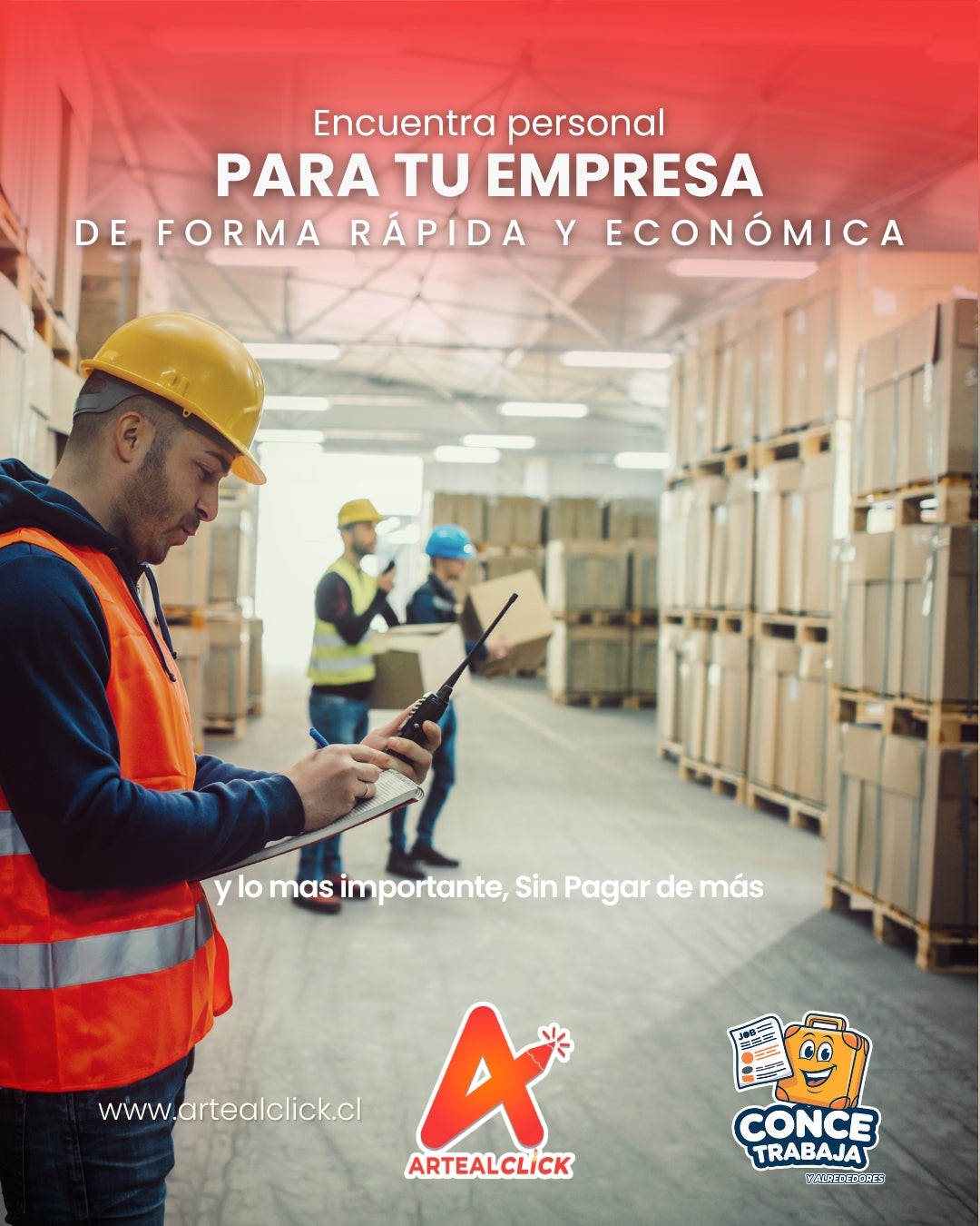 Publica tu Oferta de trabajo en Conce Trabaja - ArteAlClick