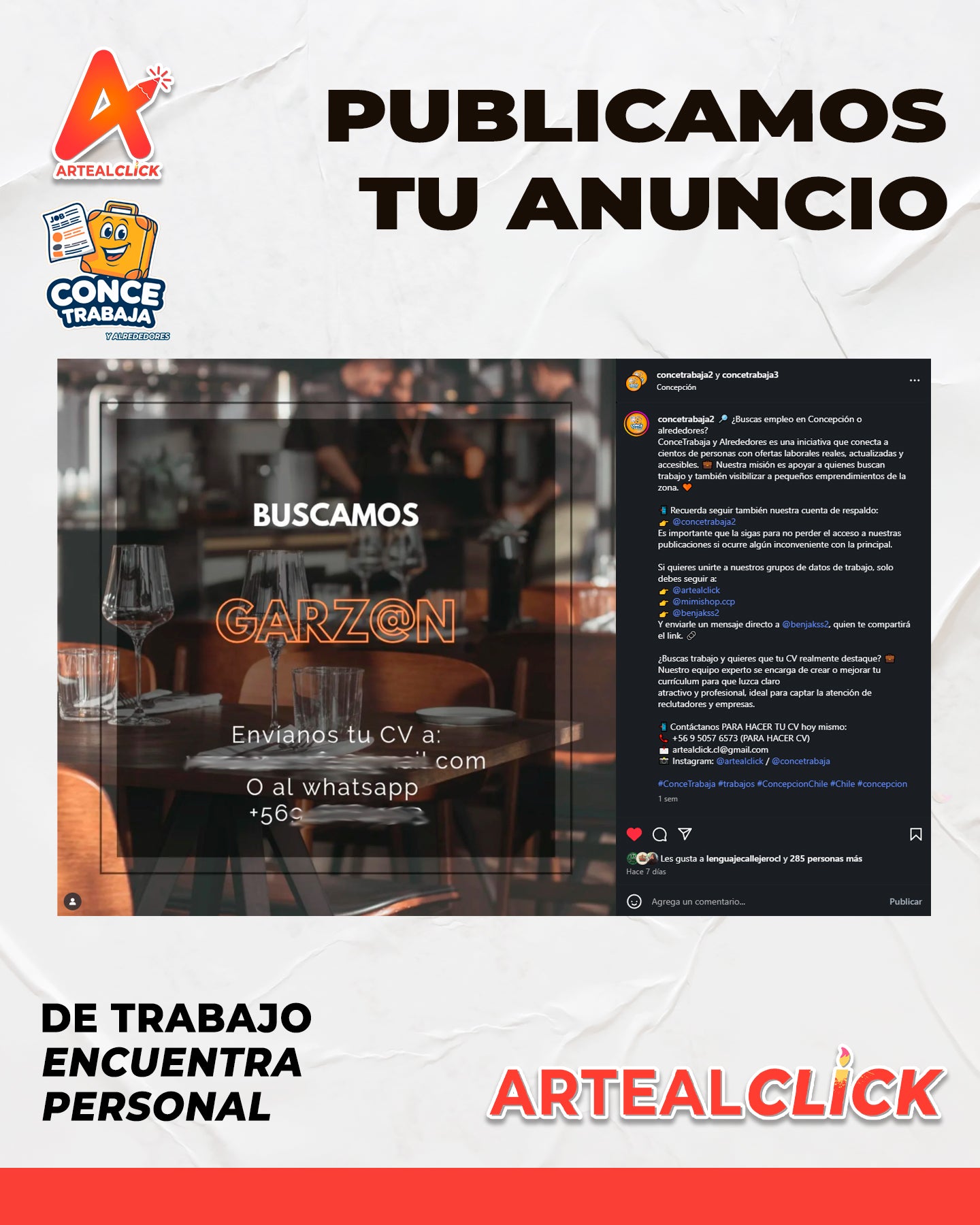 ¿necesitas personal? consigue trabajadores al publicarlo en nuestra página de datos trabajos