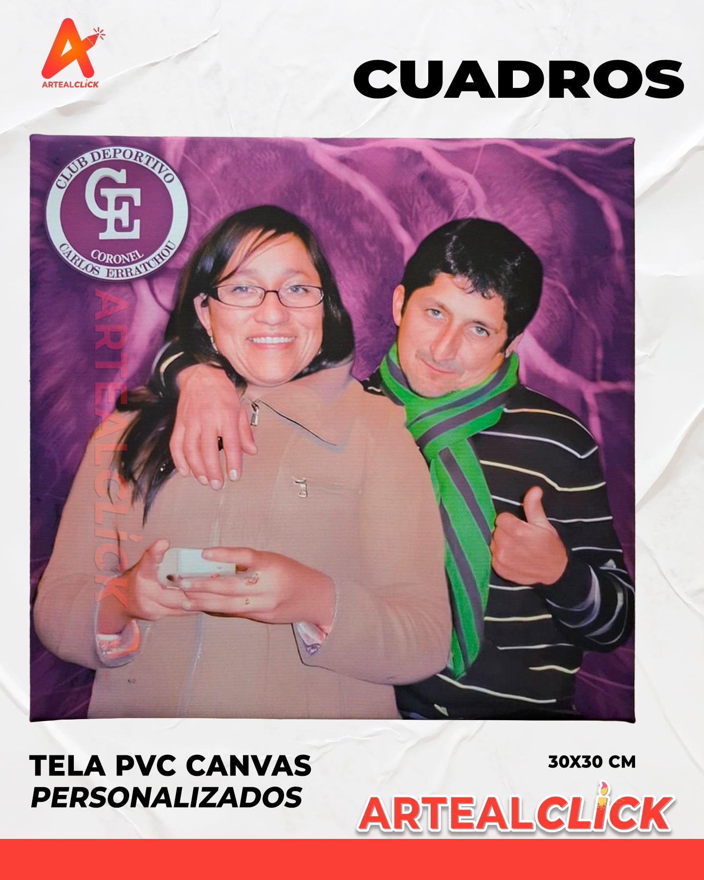 Cuadros Tela Pvc Canvas 30x30 CM - ArteAlClick