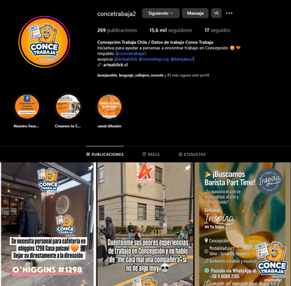 publicar oferta de trabajo en Concepción

