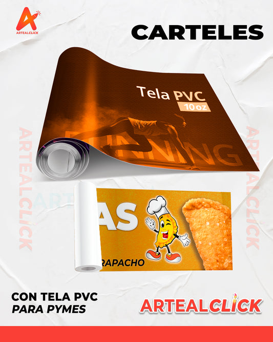 Carteles en Tela PVC Publicitarios - ArteAlClick