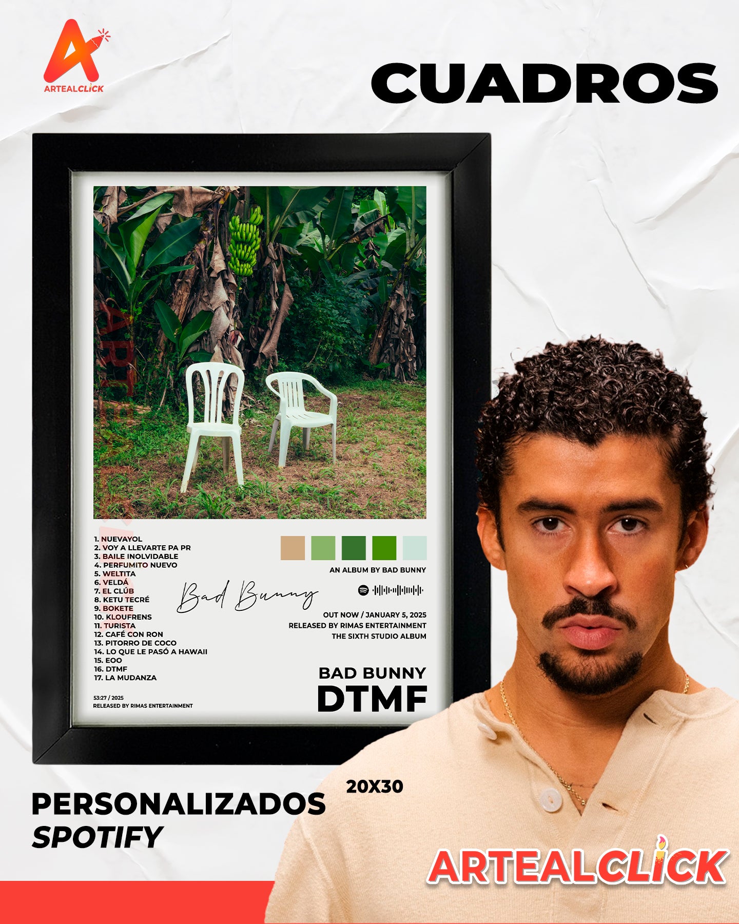 Cuadro Álbum Personalizado 20x30 - ArteAlClick