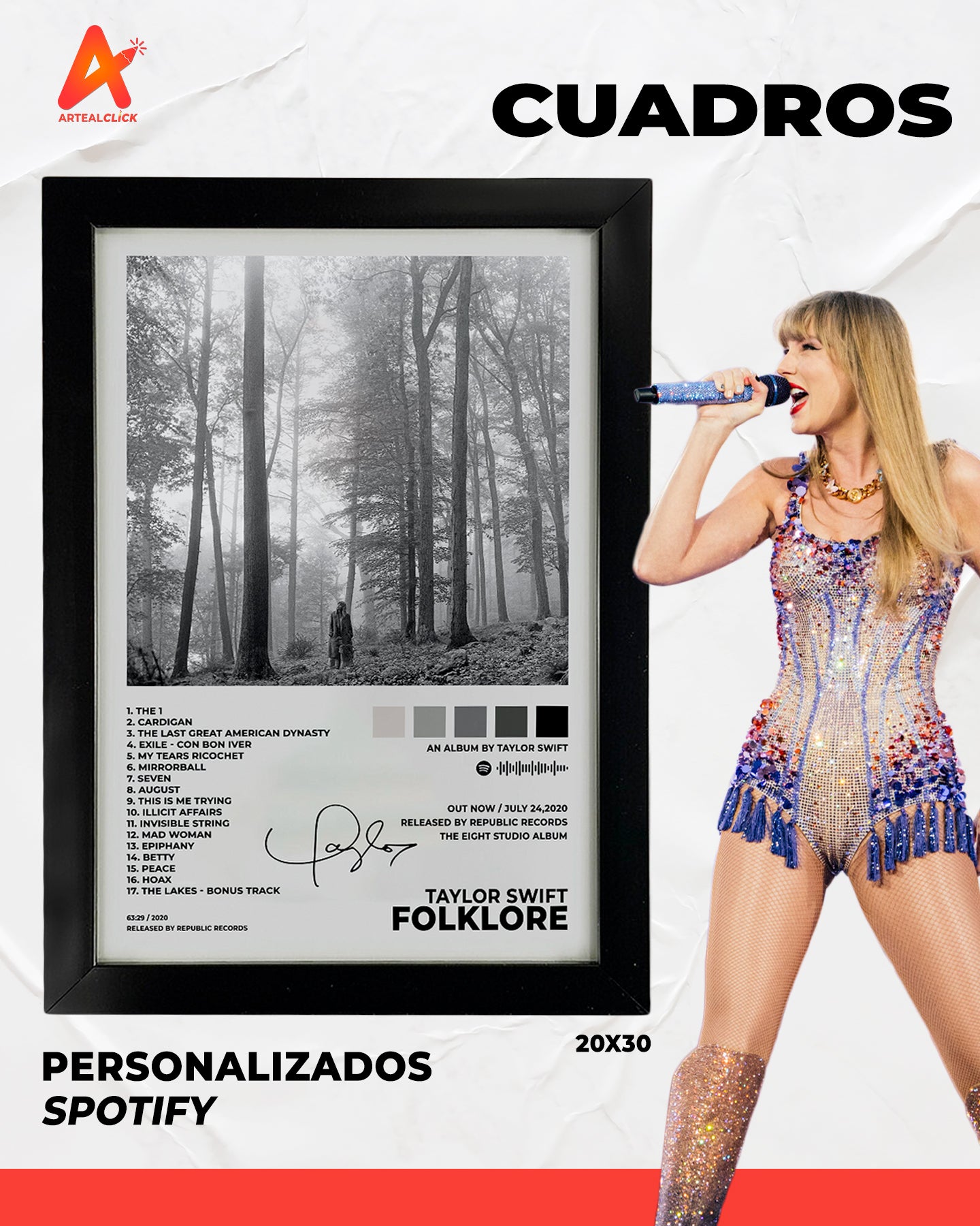 Cuadro Álbum Personalizado 20x30 - ArteAlClick