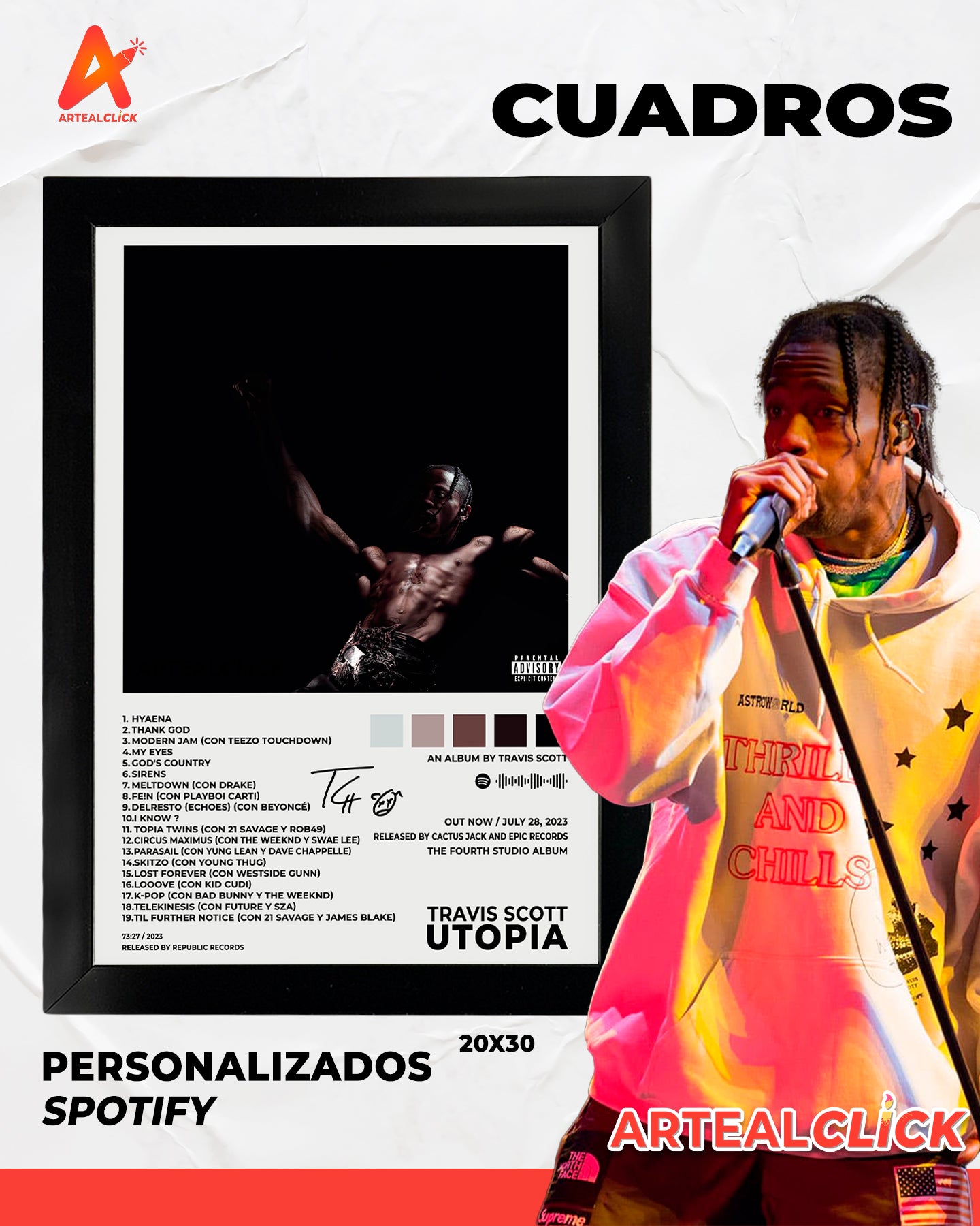 Cuadro Álbum Personalizado 20x30 - ArteAlClick
